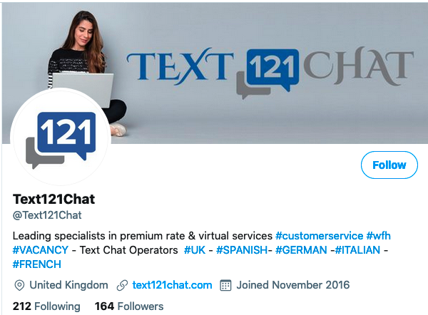 text121chat-twitter