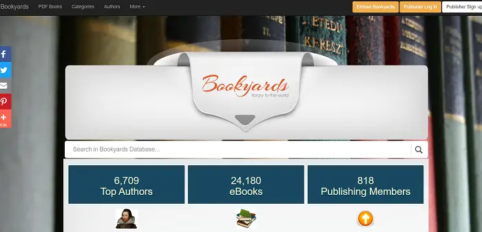 bookyards free books by mail