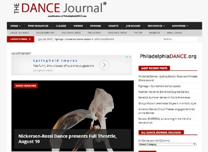 the dance journal