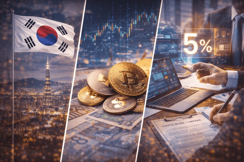 South Korea Ends 9-Year Corporate Crypto Ban: Companies Can Now Invest Up to 5% in Top Digital Assets (2026 Update)