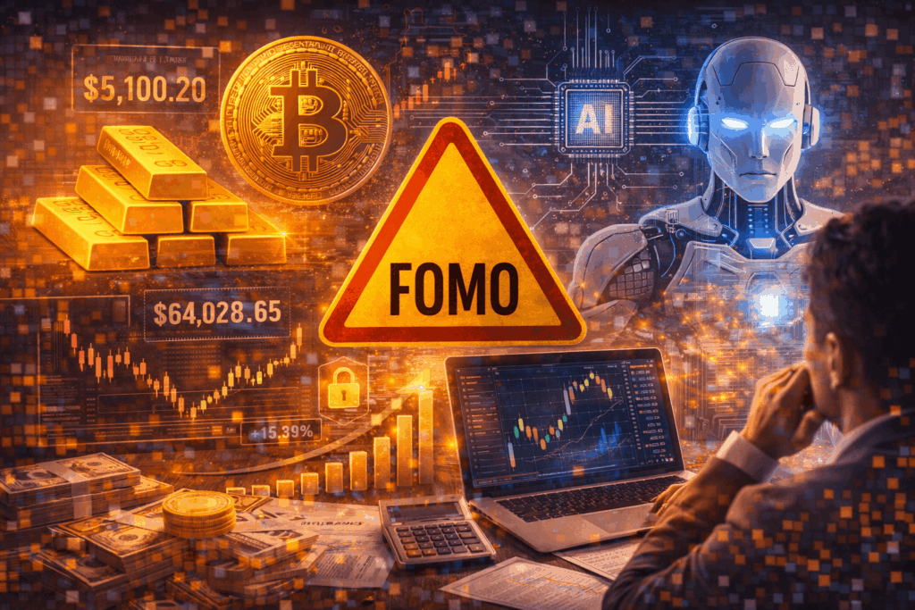 Avoiding FOMO: Smart Strategies for Navigating Hype in Gold, Crypto, and AI Investments