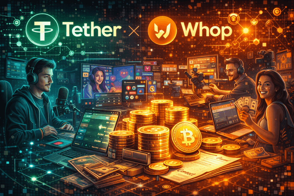 Tether Invests $200M in Whop at $1.6B Valuation: Powering USDT Stablecoin Payments for 18M+ Users in Creator Economy