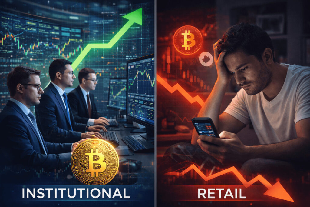 Institutional Dominance Reshapes Crypto Markets in 2026 as Retail Participation Hits Multi-Year Lows