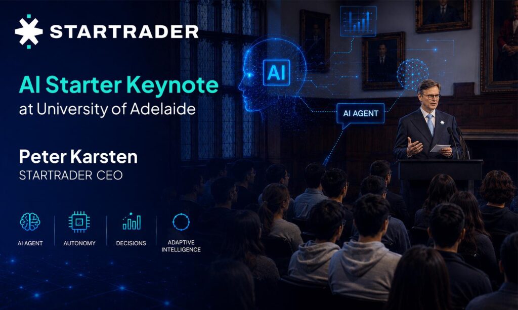 STARTRADER CEO Peter Karsten Delivers “AI Starter” Keynote at University of Adelaide