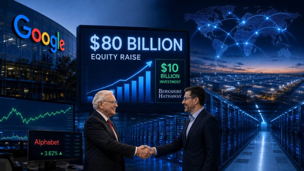Alphabet Launches Historic $80B Equity Raise to Finance Global AI Compute Boom