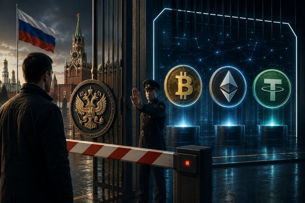 Kremlin Confinement: Russia Restricts Retail Crypto Access to Bitcoin, Ethereum, and USDT